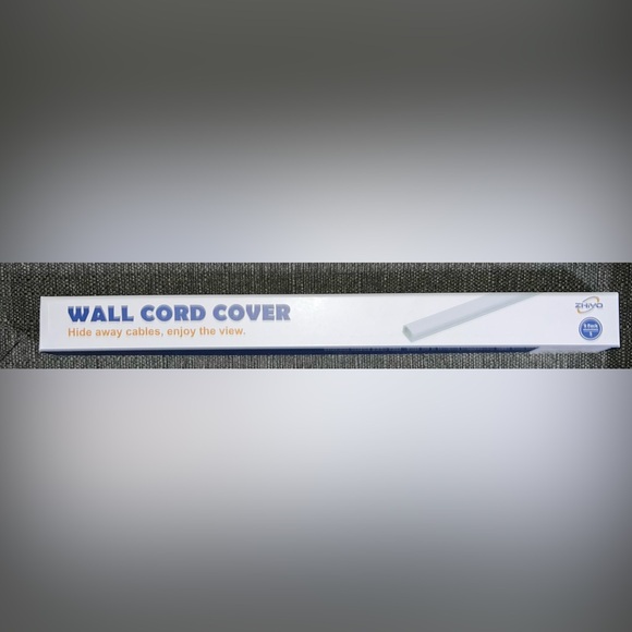 Wall Cord Cover, 153in Mini Wire Hider, Paintable Cable Concealer, 9 Pieces -NWT - Picture 7 of 9